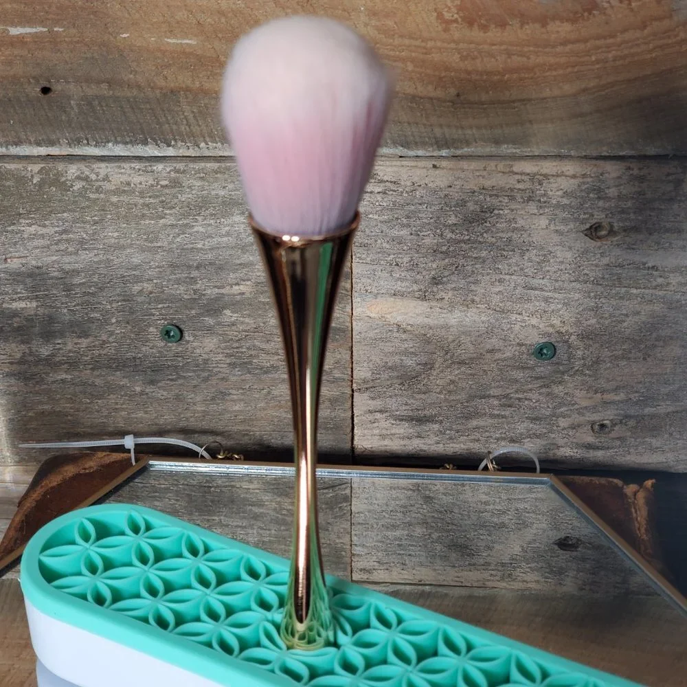 Large Professional Powder Brush - Rose Gold & Pink